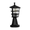 LEDTM® ZARDIN 203-0205 Vintage Επιδαπέδιο Φωτιστικό Φαναράκι Μονόφωτο 1 x E27 IP44 Μαύρο & Διάφανο Πλαστικό - Μ17 x Π17 x Υ35cm - Image 4