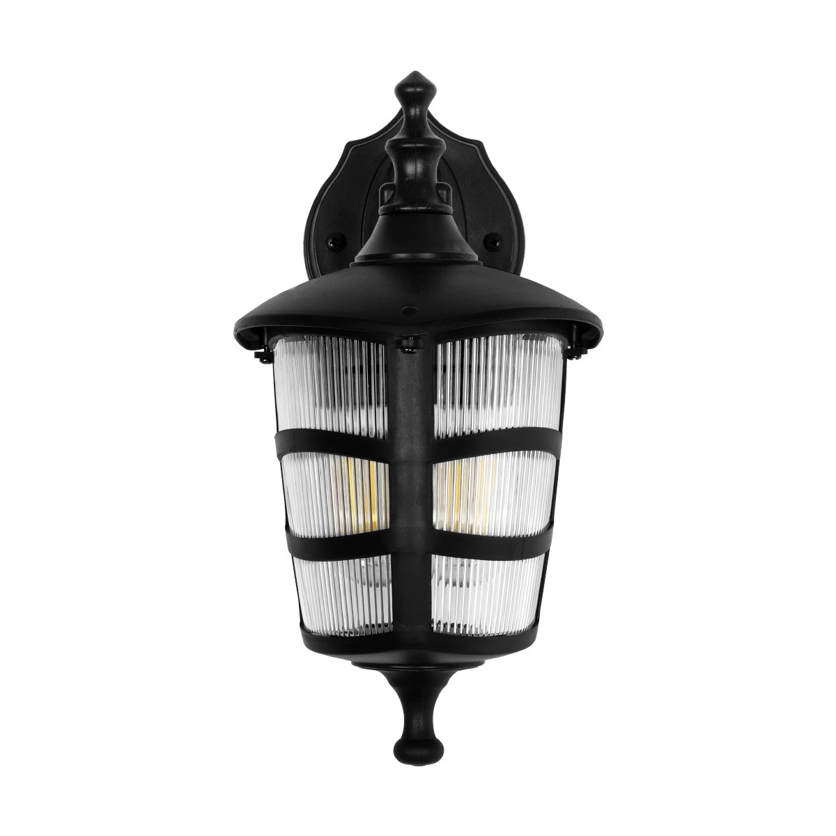 LEDTM® ZARDIN 203-0206 Vintage Φωτιστικό Τοίχου - Απλίκα με Ντουί 1 x E27 AC 220-240V IP44 - Μαύρο - Μ17 x Π22 x Υ30cm - Image 4