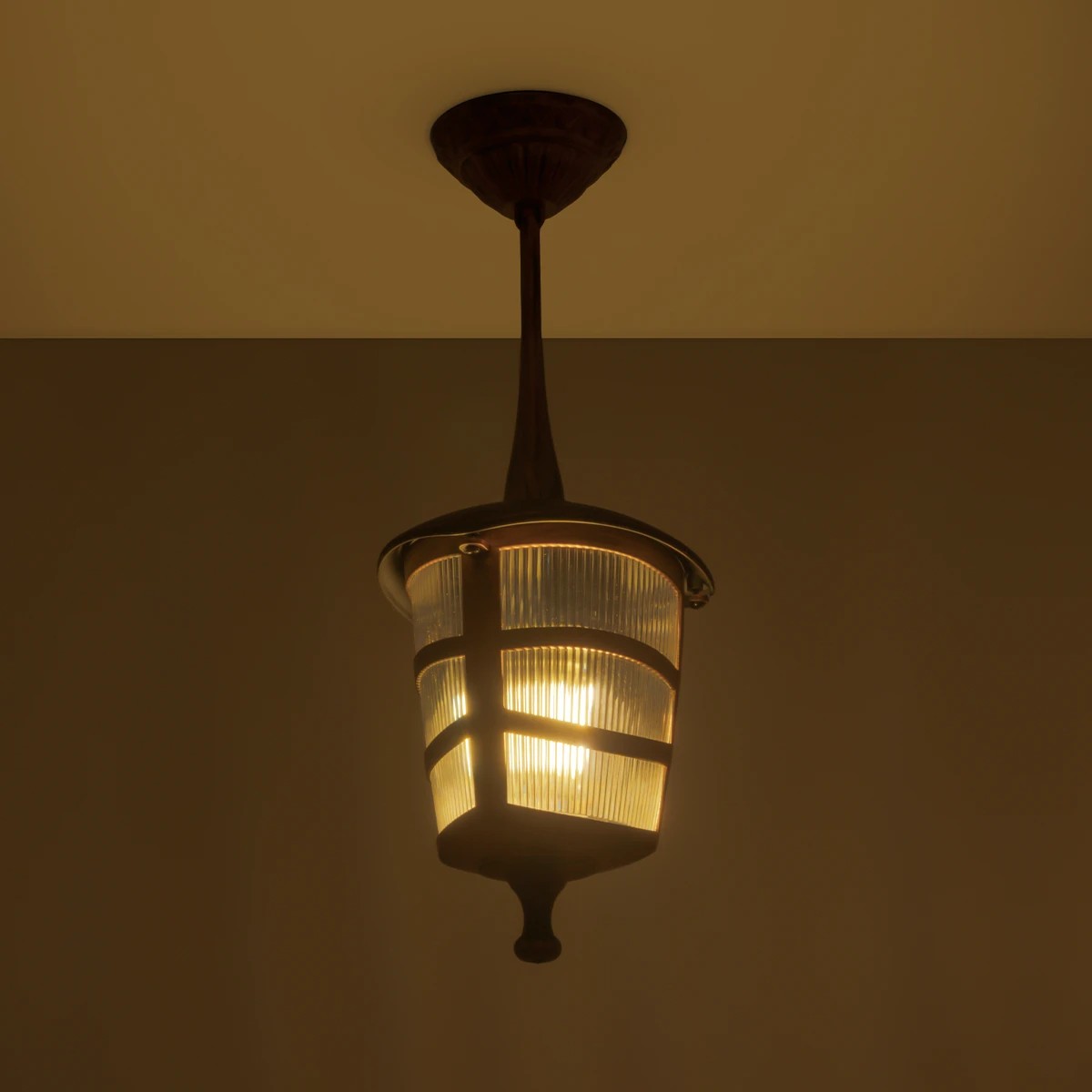 LEDTM® ZARDIN 203-0224 Vintage Φωτιστικό Οροφής με Ντουί 1 x E27 AC 220-240V IP44 - Χάλκινο - Μ17 x Π17 x Υ42cm - Image 3