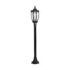 LEDTM® VERDI 203-0230 Vintage Επιδαπέδιο Φωτιστικό Κολωνάκι Κήπου Μονόφωτο 1 x E27 IP44 Μαύρο & Διάφανο Πλαστικό - Μ17 x Π17 x Υ104cm - Image 4