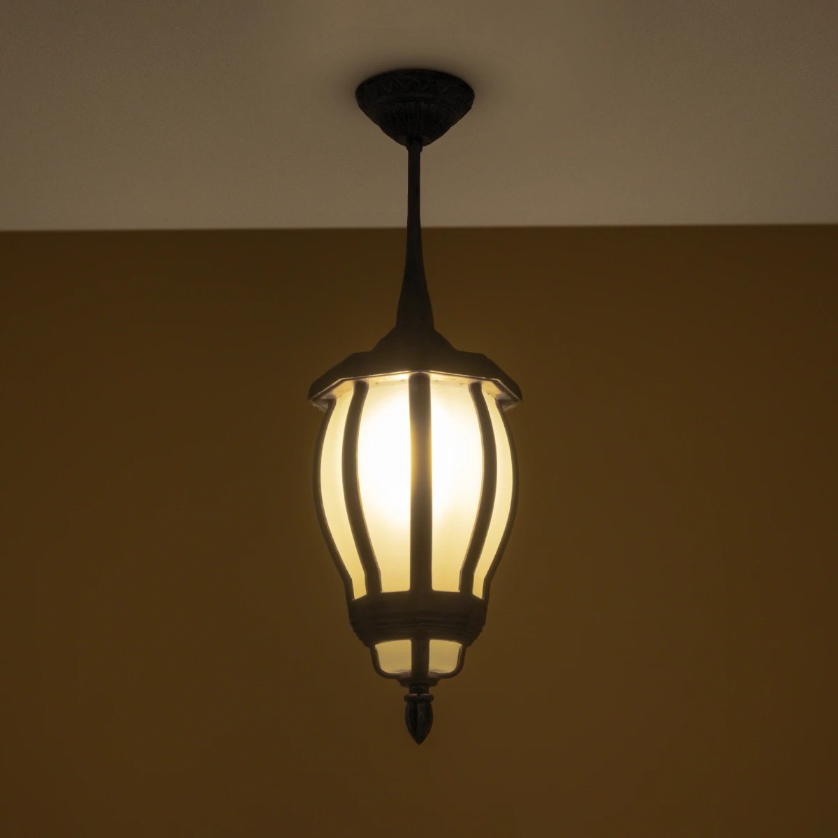 LEDTM® VERDI 203-0232 Vintage Φωτιστικό Οροφής με Ντουί 1 x E27 AC 220-240V IP44 - Μαύρο - Μ18 x Π18 x Υ33cm - Image 3