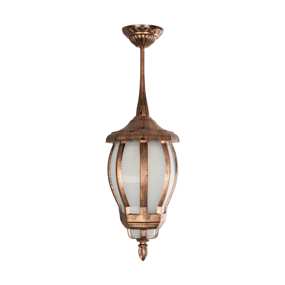 LEDTM® VERDI 203-0234 Vintage Φωτιστικό Οροφής με Ντουί 1 x E27 AC 220-240V IP44 - Χάλκινο - Μ18 x Π18 x Υ33cm - Image 4