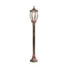 LEDTM® VERDI 203-0236 Vintage Επιδαπέδιο Φωτιστικό Κολωνάκι Κήπου Μονόφωτο 1 x E27 IP44 Χάλκινο & Διάφανο Πλαστικό - Μ17 x Π17 x Υ104cm - Image 4