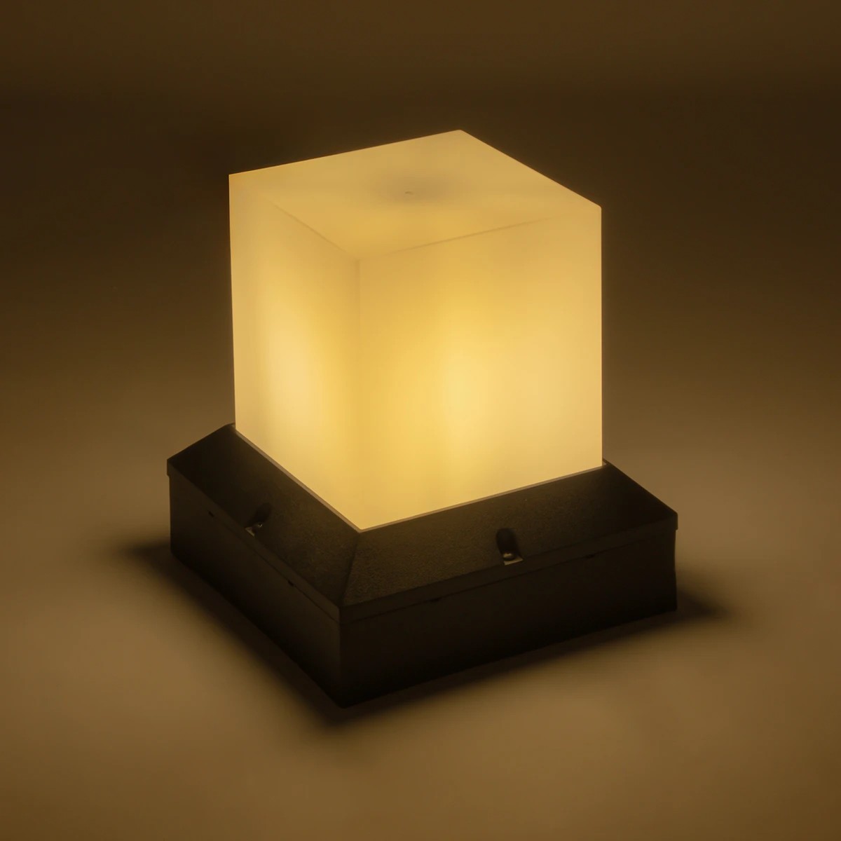 LEDTM® CUBIX 203-0245 Μοντέρνο Επιδαπέδιο Φωτιστικό Μονόφωτο 1 x E27 IP44 Μαύρο Πλαστικό - Μ22.5 x Π22.5 x Υ25cm - Image 3
