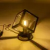 LEDTM® DISE 203-0272 Μοντέρνο Επιτραπέζιο Φωτιστικό Πορτατίφ με Ντουί 1 x E27 AC 220-240V IP20 - Μαύρο - Μ28 x Π28 x Υ29cm - Image 2