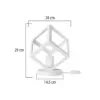 LEDTM® DISE 203-0273 Μοντέρνο Επιτραπέζιο Φωτιστικό Πορτατίφ με Ντουί 1 x E27 AC 220-240V IP20 - Λευκό - Μ28 x Π28 x Υ29cm - Image 9