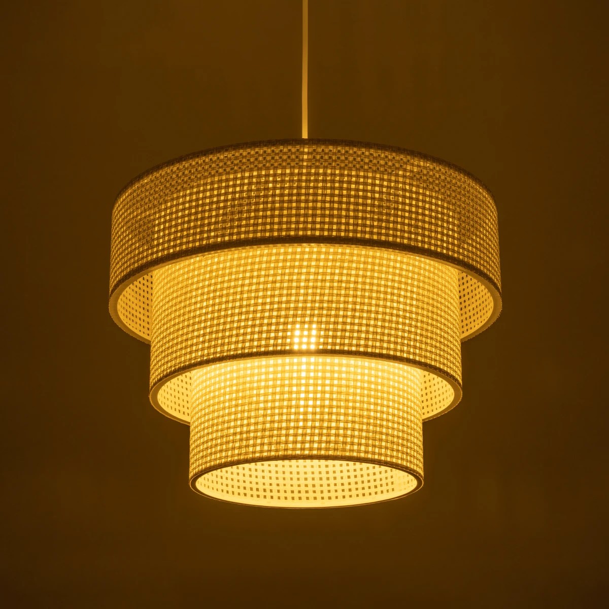 LEDTM® LEVEL 203-0275 Μοντέρνο Κρεμαστό Φωτιστικό Οροφής με Ντουί 1 x E27 AC 220-240V IP20 - Λευκό - Μ38 x Π38 x Υ30cm - Image 2