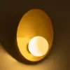 LEDTM® PLATO 203-0278 Vintage Φωτιστικό Τοίχου - Απλίκα με Ντουί 1 x E14 AC 220-240V IP20 - Χρυσό & Λευκό - M40 x Π19 x Υ40cm - Image 2