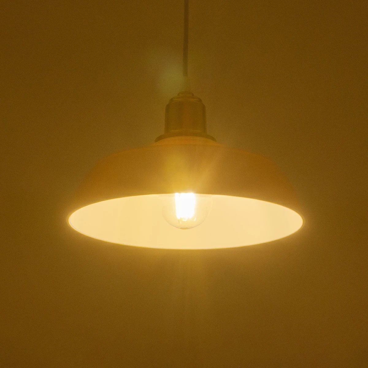 LEDTM® LOAN 203-0281 Μοντέρνο Κρεμαστό Φωτιστικό Οροφής με Ντουί 1 x E27 AC 220-240V IP20 - Λευκό & Χρυσό -Μ25.5 x Π25.5 x Υ17cm - Image 2