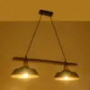 LEDTM® LOAN 203-0290 Μοντέρνο Κρεμαστό Φωτιστικό Οροφής με Ντουί 2 x E27 AC 220-240V IP20 - Μαύρο & Μπρονζέ - Μ70 x Π25.5 x Υ19cm - Image 2