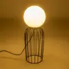 LEDTM® KAZAF 203-0295 Μοντέρνο Επιτραπέζιο Φωτιστικό Πορτατίφ με Ντουί 1 x E27 AC 220-240V IP20 - Μαύρο & Λευκό - Μ16 x Π16 x Υ40cm - Image 2