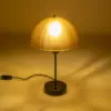 LEDTM® GAZETA 203-0297 Μοντέρνο Επιτραπέζιο Φωτιστικό Πορτατίφ με Ντουί 1 x E27 AC 220-240V IP20 - Μαύρο & Καφέ - Μ25 x Π25 x Υ39cm - Image 2