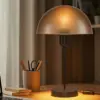 LEDTM® GAZETA 203-0297 Μοντέρνο Επιτραπέζιο Φωτιστικό Πορτατίφ με Ντουί 1 x E27 AC 220-240V IP20 - Μαύρο & Καφέ - Μ25 x Π25 x Υ39cm - Image 10