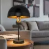 LEDTM® GAZETA 203-0299 Μοντέρνο Επιτραπέζιο Φωτιστικό Πορτατίφ με Ντουί 1 x E27 AC 220-240V IP20 - Μαύρο & Χρυσό - Μ25 x Π25 x Υ39cm - Image 10