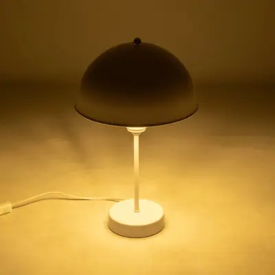 Alternative view of LEDTM® GAZETA 203-0301 Μοντέρνο Επιτραπέζιο Φωτιστικό Πορτατίφ με Ντουί 1 x E27 AC 220-240V IP20 - Λευκό  - Μ25 x Π25 x Υ39cm