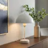 LEDTM® GAZETA 203-0301 Μοντέρνο Επιτραπέζιο Φωτιστικό Πορτατίφ με Ντουί 1 x E27 AC 220-240V IP20 - Λευκό  - Μ25 x Π25 x Υ39cm - Image 10