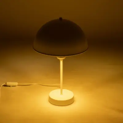 Alternative view of LEDTM® GAZETA 203-0302 Μοντέρνο Επιτραπέζιο Φωτιστικό Πορτατίφ με Ντουί 1 x E27 AC 220-240V IP20 - Λευκό & Χρυσό  - Μ25 x Π25 x Υ39cm