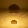 LEDTM® GAZETA 203-0303 Μοντέρνο Επιτραπέζιο Φωτιστικό Πορτατίφ με Ντουί 1 x E27 AC 220-240V IP20 - Λευκό & Μπρονζέ  - Μ25 x Π25 x Υ39cm - Image 2