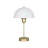 LEDTM® GAZETA 203-0304 Μοντέρνο Επιτραπέζιο Φωτιστικό Πορτατίφ με Ντουί 1 x E27 AC 220-240V IP20 - Λευκό Δίαφανο & Μπρονζέ  - Μ25 x Π25 x Υ39cm - Image 3