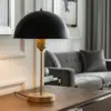 LEDTM® GAZETA 203-0305 Μοντέρνο Επιτραπέζιο Φωτιστικό Πορτατίφ με Ντουί 1 x E27 AC 220-240V IP20 - Μαύρο & Χρυσό - Μ25 x Π25 x Υ39cm - Image 10