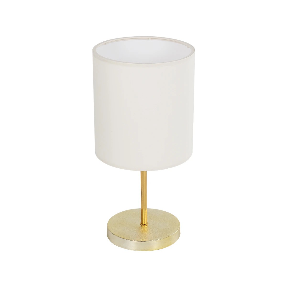 LEDTM® GLOSSY 204-0078 Μοντέρνο Επιτραπέζιο Φωτιστικό Πορτατίφ με Ντουί 1 x E27 AC 220-240V IP20 - Χρυσό & Μπεζ - Μ19 x Π19 x Υ38cm