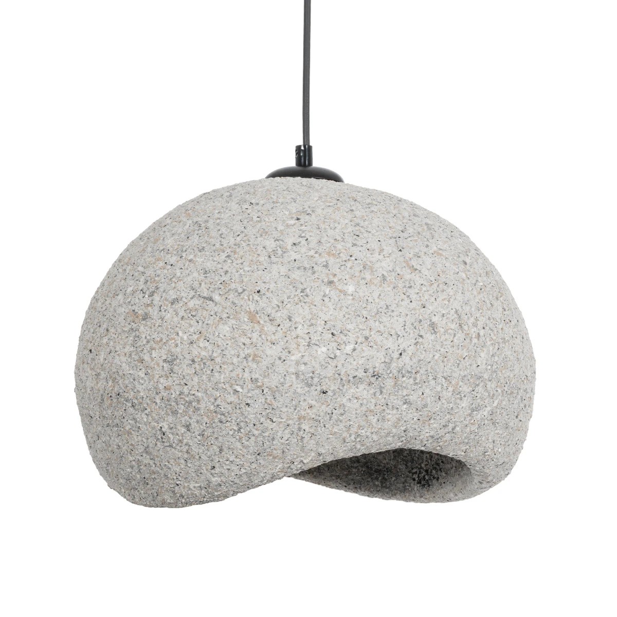 LEDTM® STONE 204-0123 Μοντέρνο Κρεμαστό Φωτιστικό Οροφής με Ντουί 1 x E27 AC 220-240V IP20 - Γκρι Μπέζ - Μ35 x Π31 x Υ26cm - Image 5