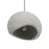 LEDTM® STONE 204-0123 Μοντέρνο Κρεμαστό Φωτιστικό Οροφής με Ντουί 1 x E27 AC 220-240V IP20 - Γκρι Μπέζ - Μ35 x Π31 x Υ26cm - Image 6