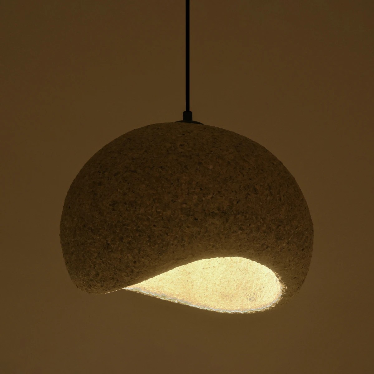 LEDTM® STONE 204-0124 Μοντέρνο Κρεμαστό Φωτιστικό Οροφής με Ντουί 1 x E27 AC 220-240V IP20 - Γκρι - Μ35 x Π31 x Υ26cm - Image 3