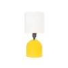 LEDTM® LOREN 204-0137 Μοντέρνο Επιτραπέζιο Φωτιστικό Πορτατίφ με Ντουί 1 x E14 AC 220-240V IP20 - Κίτρινο & Μπεζ - Μ15,5 x Π15,5 x Υ33cm - Image 4