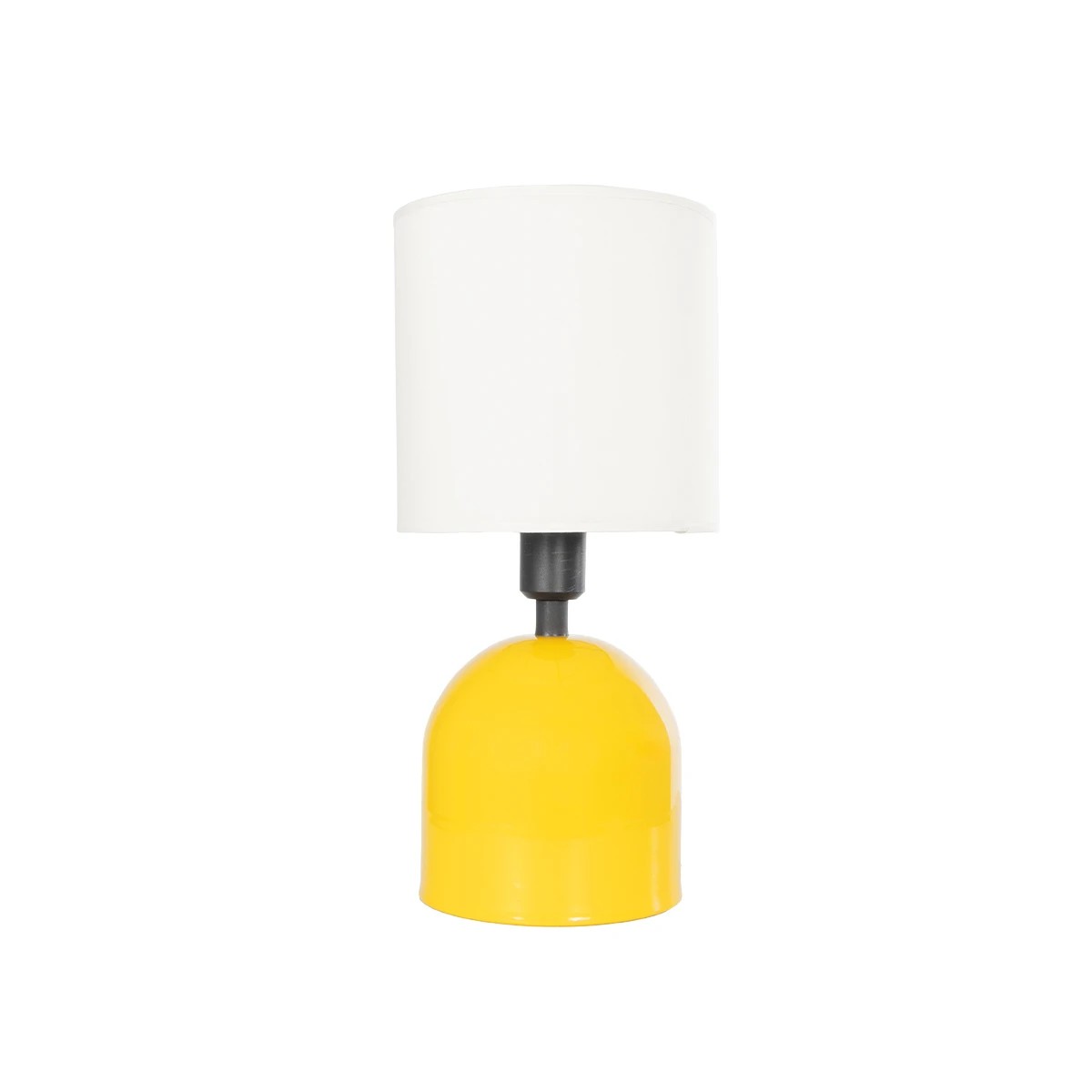 LEDTM® LOREN 204-0137 Μοντέρνο Επιτραπέζιο Φωτιστικό Πορτατίφ με Ντουί 1 x E14 AC 220-240V IP20 - Κίτρινο & Μπεζ - Μ15,5 x Π15,5 x Υ33cm - Image 4