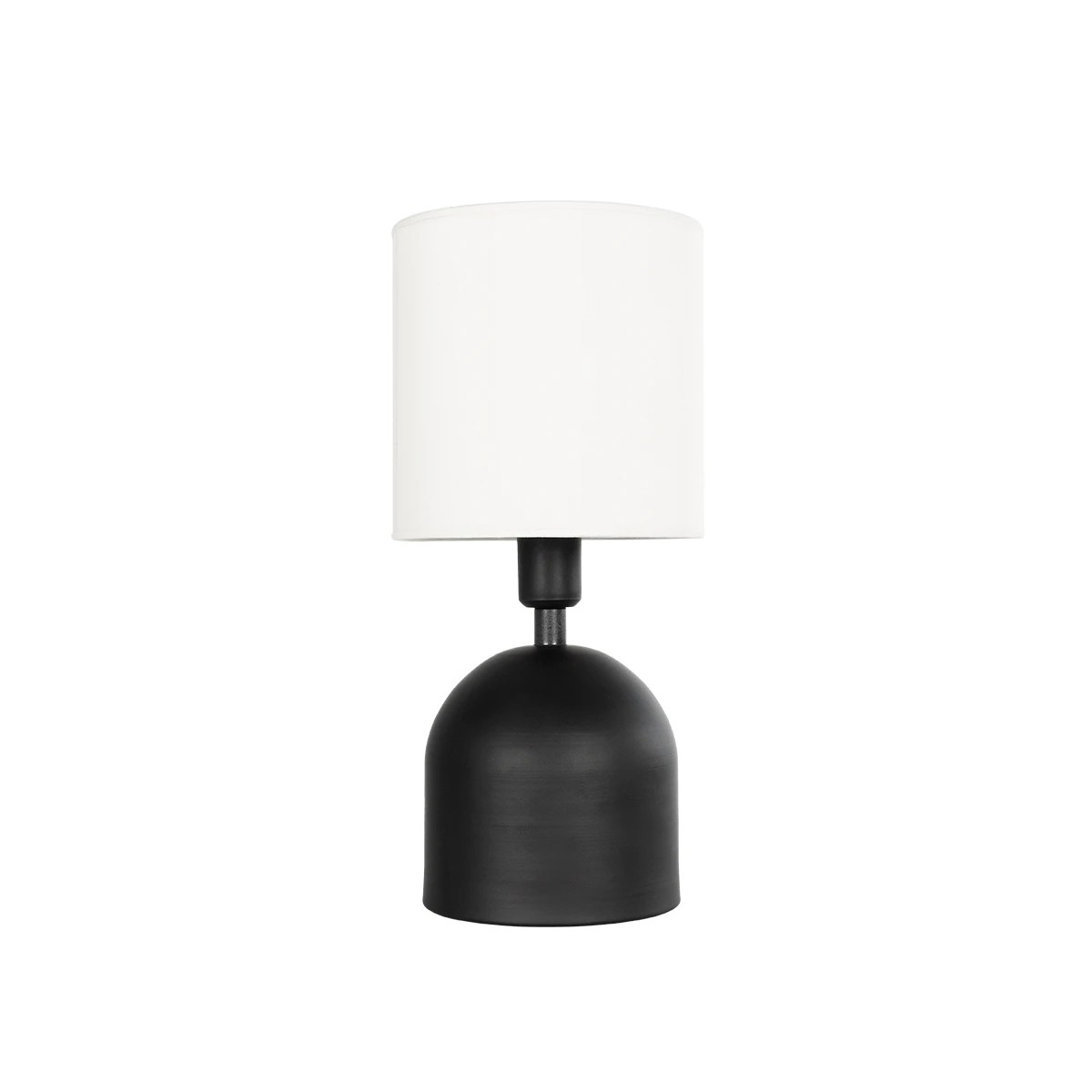 LEDTM® LOREN 204-0138 Μοντέρνο Επιτραπέζιο Φωτιστικό Πορτατίφ με Ντουί 1 x E14 AC 220-240V IP20 - Μαύρο & Εκρού - Μ15,5 x Π15,5 x Υ33cm - Image 4
