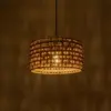 LEDTM® POMEGRANDE 204-0158 Boho Κρεμαστό Φωτιστικό Οροφής με Ντουί 1 x E27 AC 220-240V IP20 - Μπεζ & Καφέ - Μ30 x Π30 x Υ18cm - Image 3