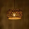 LEDTM® SAND 204-0159 Boho Κρεμαστό Φωτιστικό Οροφής με Ντουί 1 x E27 AC 220-240V IP20 - Καφέ - Μ30 x Π30 x Υ18cm - Image 3