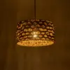LEDTM® SAND 204-0160 Boho Κρεμαστό Φωτιστικό Οροφής με Ντουί 1 x E27 AC 220-240V IP20 - Καφέ - Μ30 x Π30 x Υ19cm - Image 3