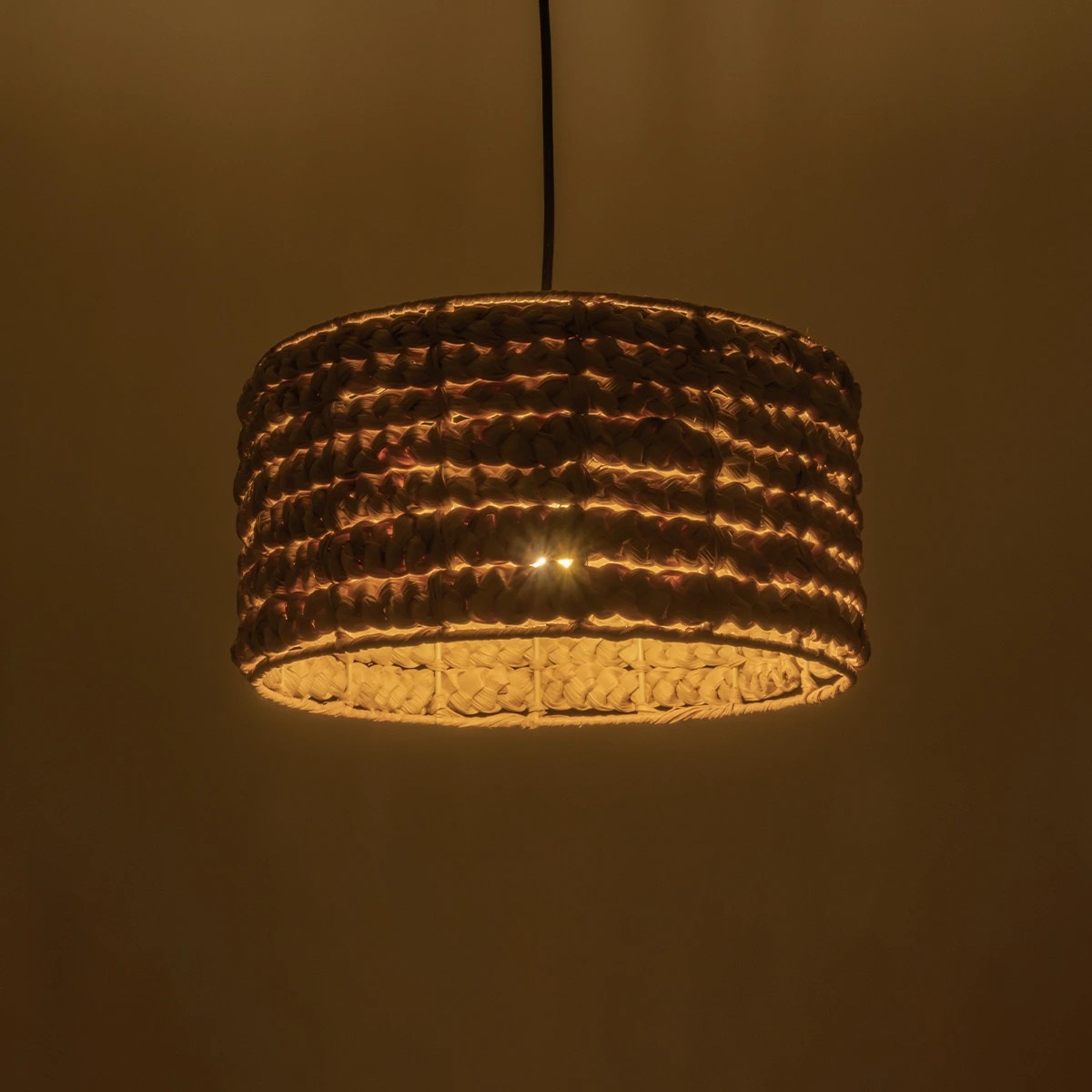 LEDTM® POMEGRANDE 204-0161 Boho Κρεμαστό Φωτιστικό Οροφής με Ντουί 1 x E27 AC 220-240V IP20 - Μπεζ - Μ32 x Π32 x Υ19cm - Image 3
