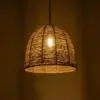 LEDTM® MEKA 204-0162 Boho Κρεμαστό Φωτιστικό Οροφής με Ντουί 1 x E27 AC 220-240V IP20 - Καφε - Μ30 x Π30 x Υ28cm - Image 3