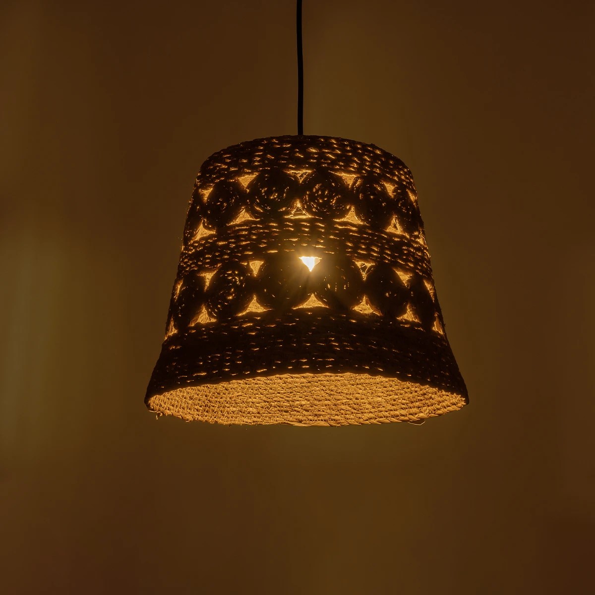 LEDTM® PANIER 204-0171 Boho Κρεμαστό Φωτιστικό Οροφής με Ντουί 1 x E27 AC 220-240V IP20 - Μπεζ - Μ32 x Π32 x Υ30cm - Image 3