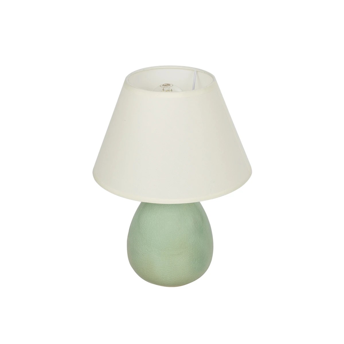 LEDTM® CESTA 204-0182 Μοντέρνο Επιτραπέζιο Φωτιστικό Πορτατίφ με Ντουί 1 x E27 AC 220-240V IP20 - Λαδί & Μπεζ - Μ22 x Π22 x Υ30cm - Image 2