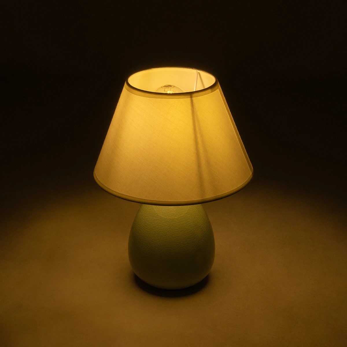 LEDTM® CESTA 204-0182 Μοντέρνο Επιτραπέζιο Φωτιστικό Πορτατίφ με Ντουί 1 x E27 AC 220-240V IP20 - Λαδί & Μπεζ - Μ22 x Π22 x Υ30cm - Image 3