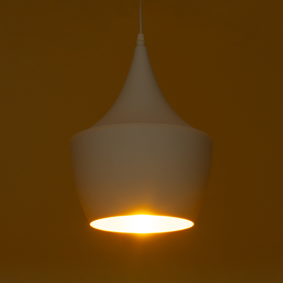 LEDTM® SHANGHAI 01026-A Μοντέρνο Κρεμαστό Φωτιστικό Οροφής με Ντουί 1 x E27 AC 220-240V IP20 - Λευκό & Χρυσό - Μ24 x Π24 x Υ30cm - Image 3