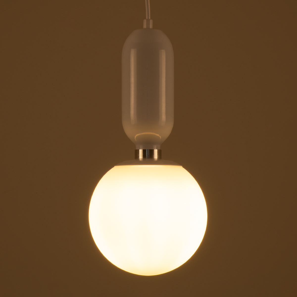 LEDTM® MAVERICK 00944 Μοντέρνο Κρεμαστό Φωτιστικό Οροφής με Ντουί 1 x E27 AC 220-240V IP20 - Λευκό - Μ15 x Π15 x Υ33cm - Image 3