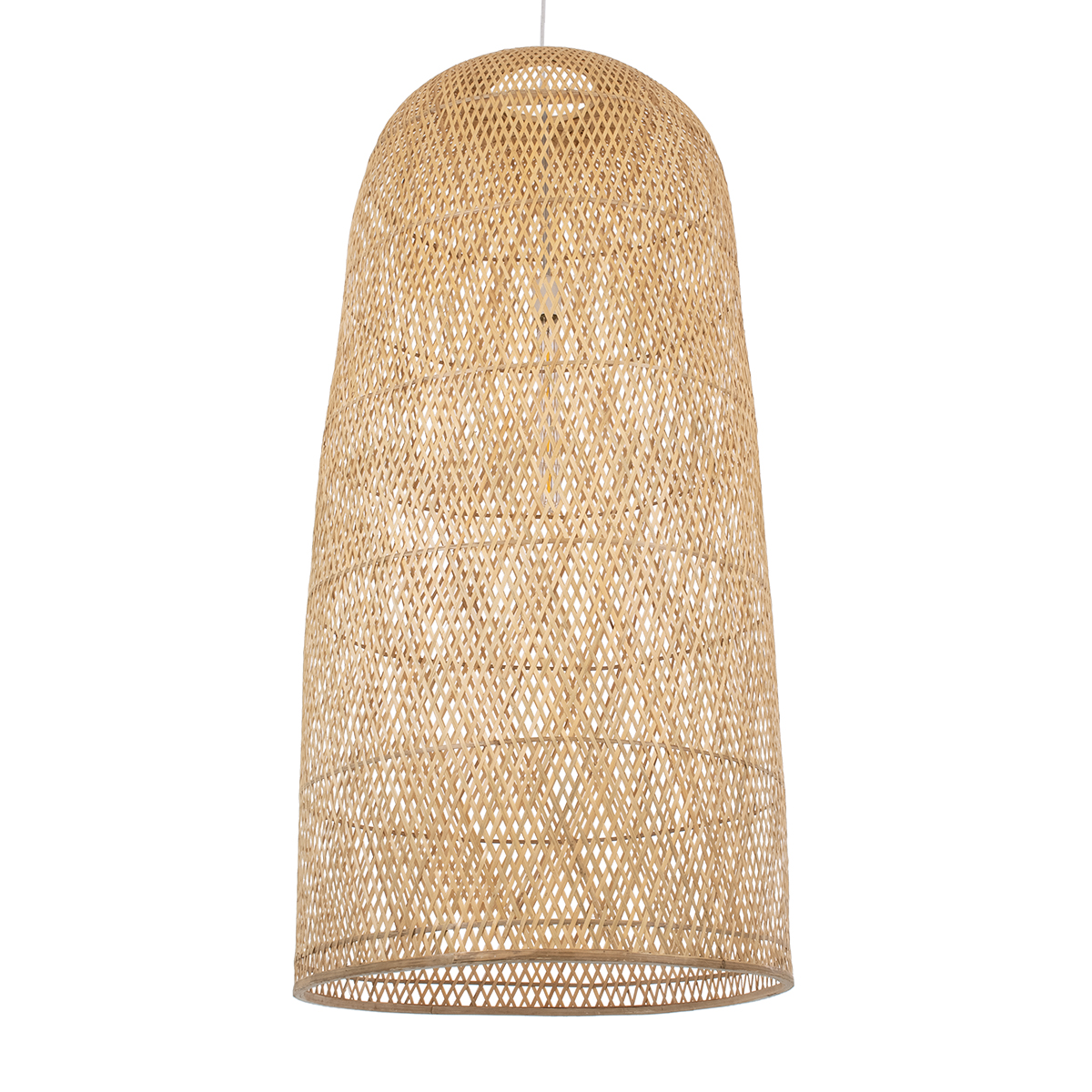 LEDTM® CALERO 00670 Boho Κρεμαστό Φωτιστικό Οροφής με Ντουί 1 x E27 AC 220-240V IP20 - Μπεζ - Μ60 x Π60 x Y120cm - Image 2