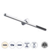LEDTM® ROSA 60451 Μοντέρνο Φωτιστικό Τοίχου - Απλίκα Καθρέπτη Μπάνιου LED 12W 1400lm 120° AC 220-240V IP44 Φυσικό Λευκό 4500K - Lumileds SMD Chip & TÜV SÜD Driver - Νίκελ Χρώμιο - Μ60 x Π15 x Υ7cm - 3 Χρόνια Εγγύηση - Image 2