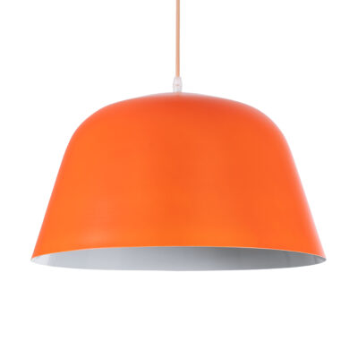 Alternative view of LEDTM® UPVALE 01283 Μοντέρνο Κρεμαστό Φωτιστικό Οροφής με Ντουί 1 x E27 AC 220-240V IP20 - Πορτοκαλί & Λευκό - Μ40 x Π40 x Υ24cm