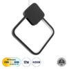 LEDTM® MARY 61082 Μοντέρνο Κρεμαστό Φωτιστικό Οροφής LED 12W 1440lm 300° AC 220-240V IP20 Ρυθμιζόμενο Λευκό CCT με On/Off 2700K/4500K/6000K - Lumileds SMD Chip - Μαύρο - Μ20 x Π2.3 x Υ28.5cm - 3 Χρόνια Εγγύηση - Image 2