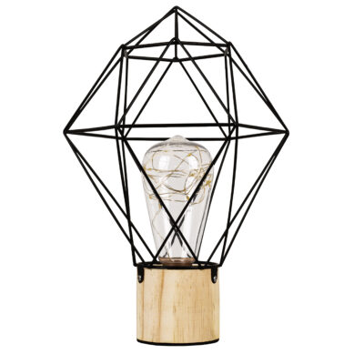 Alternative view of LEDTM® ANTLER 01443 Μοντέρνο Επιτραπέζιο Φωτιστικό LED 2.2W 154lm 360° DC 5V IP20 Θερμό Λευκό 2700K - DIODE - Μαύρο & Μπεζ - Μ19 x Π19 x Υ29cm - 2 Χρόνια Εγγύηση