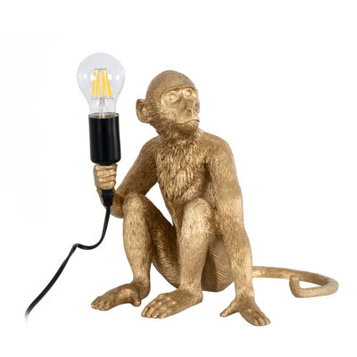 Alternative view of LEDTM® APES 01809 Μοντέρνο Επιτραπέζιο Φωτιστικό Πορτατίφ με Ντουί 1 x E27 AC 220-240V IP20 - Χρυσό - Μ30 x Π27 x Υ30cm