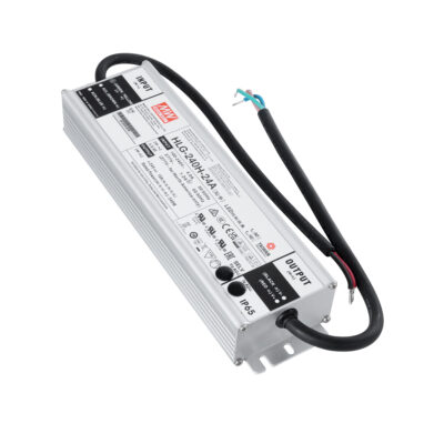 Alternative view of LEDTM® MEANWELL-HLG240H-24A 90793 Τροφοδοτικό/Μετασχηματιστής SELV 240W 10A DC 24V Αδιάβροχο IP65 - AC 220-240V σε DC 24V / Ρυθμιζόμενο από 22.4VDC έως 25.6VDC - Μ24.4 x Π6.8 x Υ3.88cm - 3 Χρόνια Εγγύηση