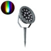 LEDTM® TREELIGHT-RIVA 90366 Σποτ Φωτισμού Ειδικό για Φυτά - Δέντρα με Βάση Κήπου / Καρφωτό LED 24W 2040lm 10° DC 24V Αδιάβροχο IP67 Φ20.5 x Υ6.5cm RGBW DMX512 - Γκρι Ανθρακί - 3 Years Warranty - Image 2
