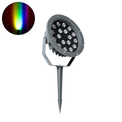 Alternative view of LEDTM® TREELIGHT-RIVA 90366 Σποτ Φωτισμού Ειδικό για Φυτά - Δέντρα με Βάση Κήπου / Καρφωτό LED 24W 2040lm 10° DC 24V Αδιάβροχο IP67 Φ20.5 x Υ6.5cm RGBW DMX512 - Γκρι Ανθρακί - 3 Years Warranty